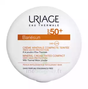 Uriage Bariesun Spf50+ Crème Compacte Minérale Teintée Claire Boîtier/10g à TIGNIEU-JAMEYZIEU