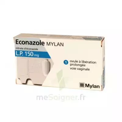 Econazole Mylan L.p. 150 Mg, Ovule à Libération Prolongée à TIGNIEU-JAMEYZIEU
