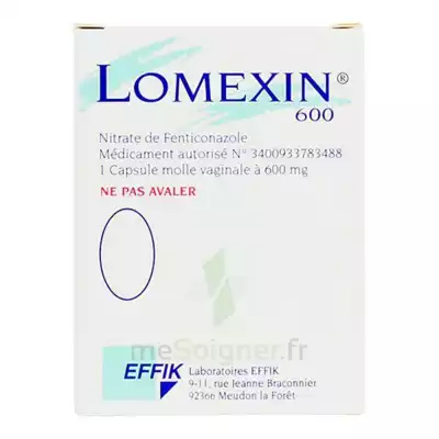 Lomexin 600 Mg Caps Molle Vaginale Plq/1 à TIGNIEU-JAMEYZIEU